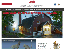 Tablet Screenshot of andoveranimalhospital.com